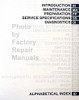 2003 Toyota Avalon Repair Manual Table of Contents 1