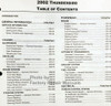 2002 Ford Thunderbird Workshop Manual Table of Contents 1
