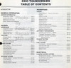 Ford 2005 Thunderbird Service Manual Table of Contents 1