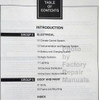 1998 Ford Ranger Service Manual Table of Contents 2