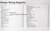 2003 Ford Ranger Wiring Diagrams Table of Contents