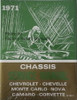 1971 Chevrolet Chassis Service Manual Chevelle Monte Carlo Nova Camaro Corvette