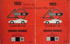 1993 Corvette Service Manual Book 1 and Book 2