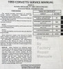 1993 Chevy Corvette Service Manual Book 2 Table of Contents