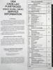 1994 Cadillac Fleetwood Service Manual Table of Contents