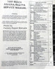 1991 Buick Riviera and Reatta Service Manual Table of Contents