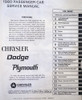 1980 Chrysler Plymouth Dodge RWD Service Manuals
