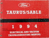 1994 Ford Taurus Mercury Sable Electrical and Vacuum Troubleshooting Manual
