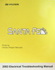 2003 Hyundai Santa Fe Electrical Troubleshooting Manual