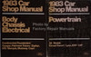 1983 Car Shop Manual Continental, Thunderbird, Cougar, Fairmont, Futura, Zephyr, LTD, Marquis, Mustang, Capri