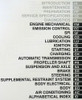 2001 Lexus IS300 Repair Manual Table of Contents 2