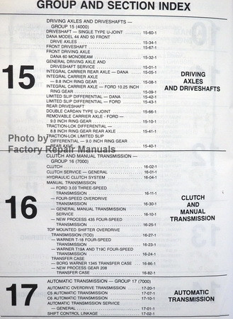 1986 F150 REPAIR MANUAL visual data 7