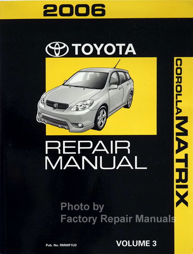 Toyota - Toyota - Matrix - Page 1 - Factory Repair Manuals