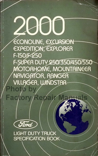 2000 Ford Ranger Electrical Wiring Diagrams Original Factory Manual