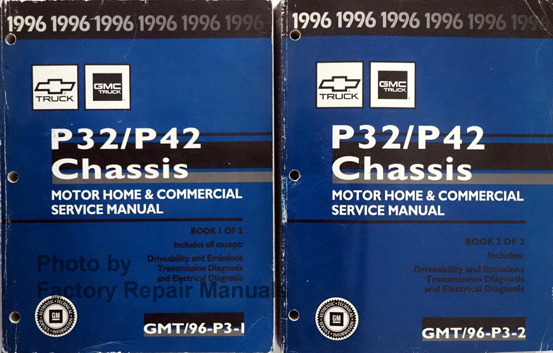 GM Chevrolet P32 Motorhome Chassis Factory Repair Manuals
