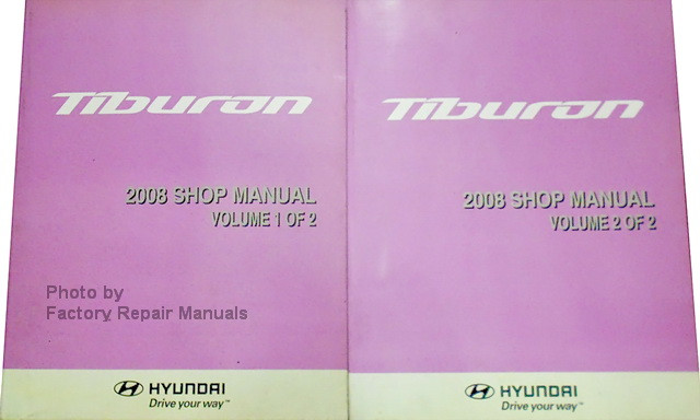 2008 Hyundai Tiburon Factory Service Manual 2 Volume Set Original