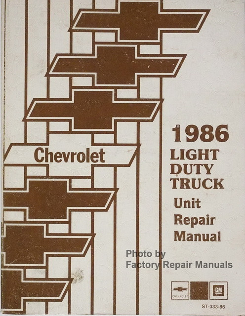 1986 Chevy Truck Suburban Van Wiring Diagrams C10 C20 C30