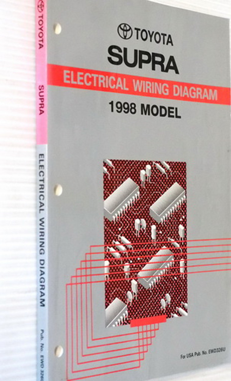 1998 Toyota Supra Electrical Wiring Diagrams Original Manual Factory Repair Manuals