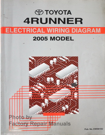 2005 Toyota 4runner Electrical Wiring Diagrams Manual Factory Repair Manuals