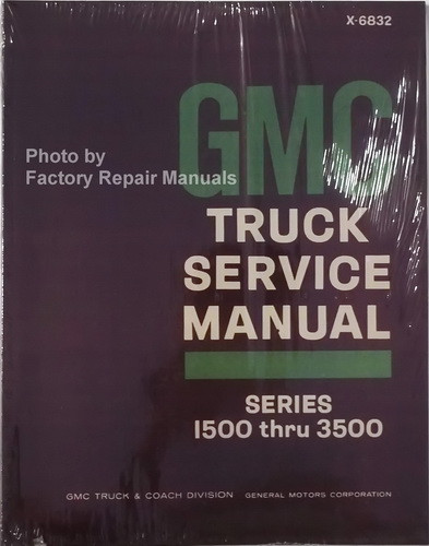 1968 GMC Truck Van Suburban 15003500 Factory Shop Service Manual