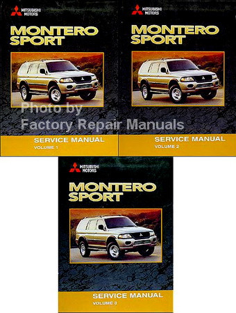2002 Mitsubishi Montero Sport Factory Service Manual Set Original Shop