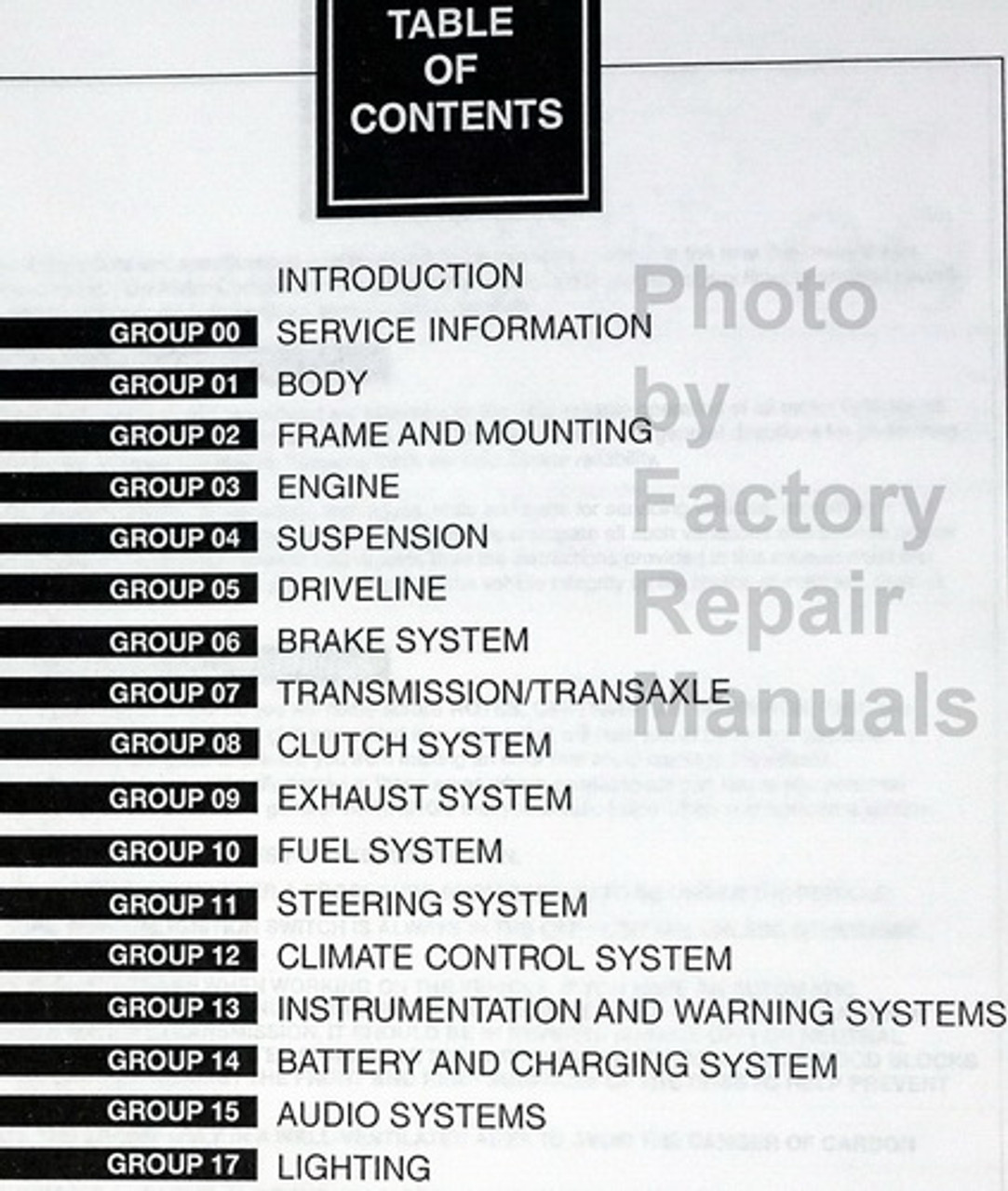 1997 Ford Aspire Factory Service Manual Original Shop Repair Factory