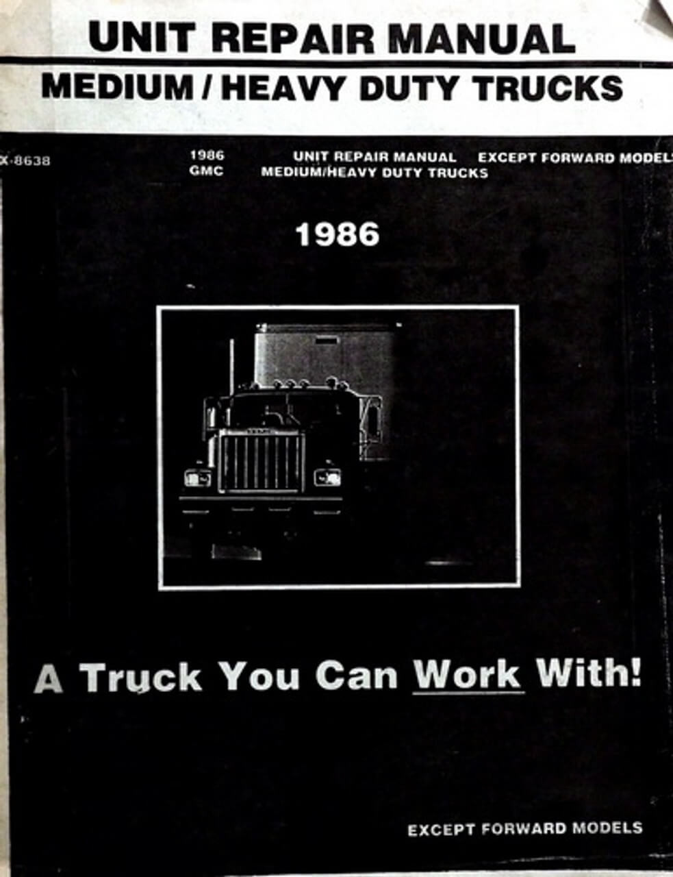 1986 GMC Medium and Heavy Duty Truck Overhaul Repair Manual Factory