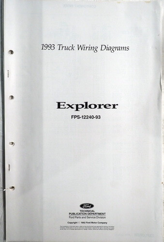 1993 Ford Explorer Wiring Diagrams