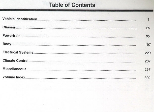1994 Ford Lincoln Mercury Car RWD Service Specifications Book Manual ...