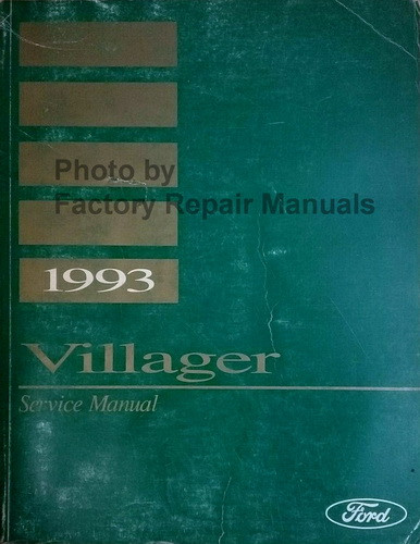 1993 Mercury Villager Factory Shop Service Manual Original Repair
