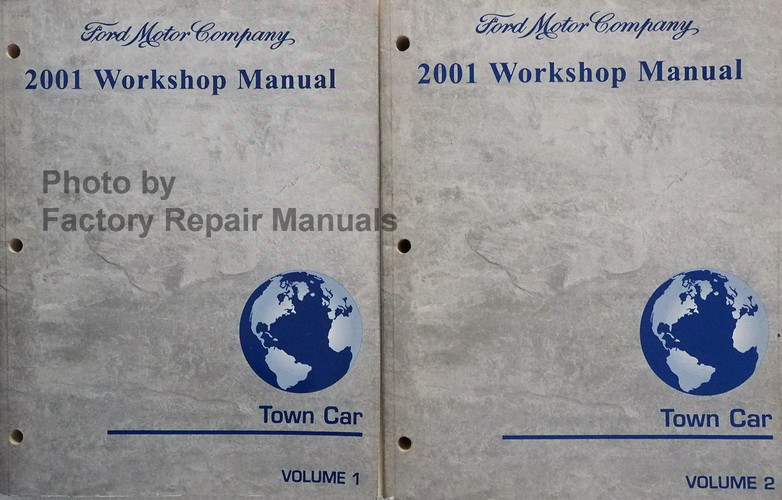 2001 Lincoln Town Car Factory Service Manual Set Original Shop Repair