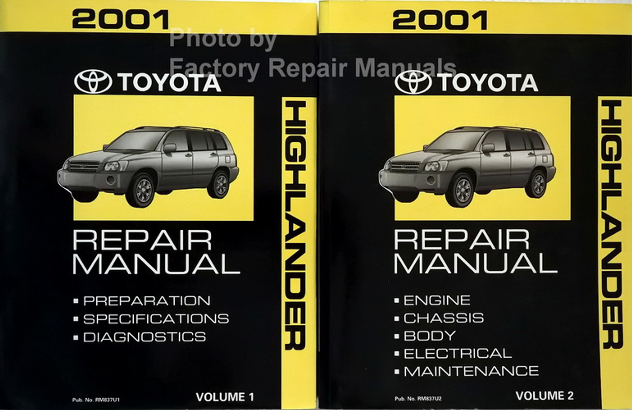 Manual Toyota Highlander. Toyota service.