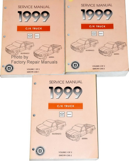 1999 CHEVY SILVERADO REPAIR MANUAL visual data 8