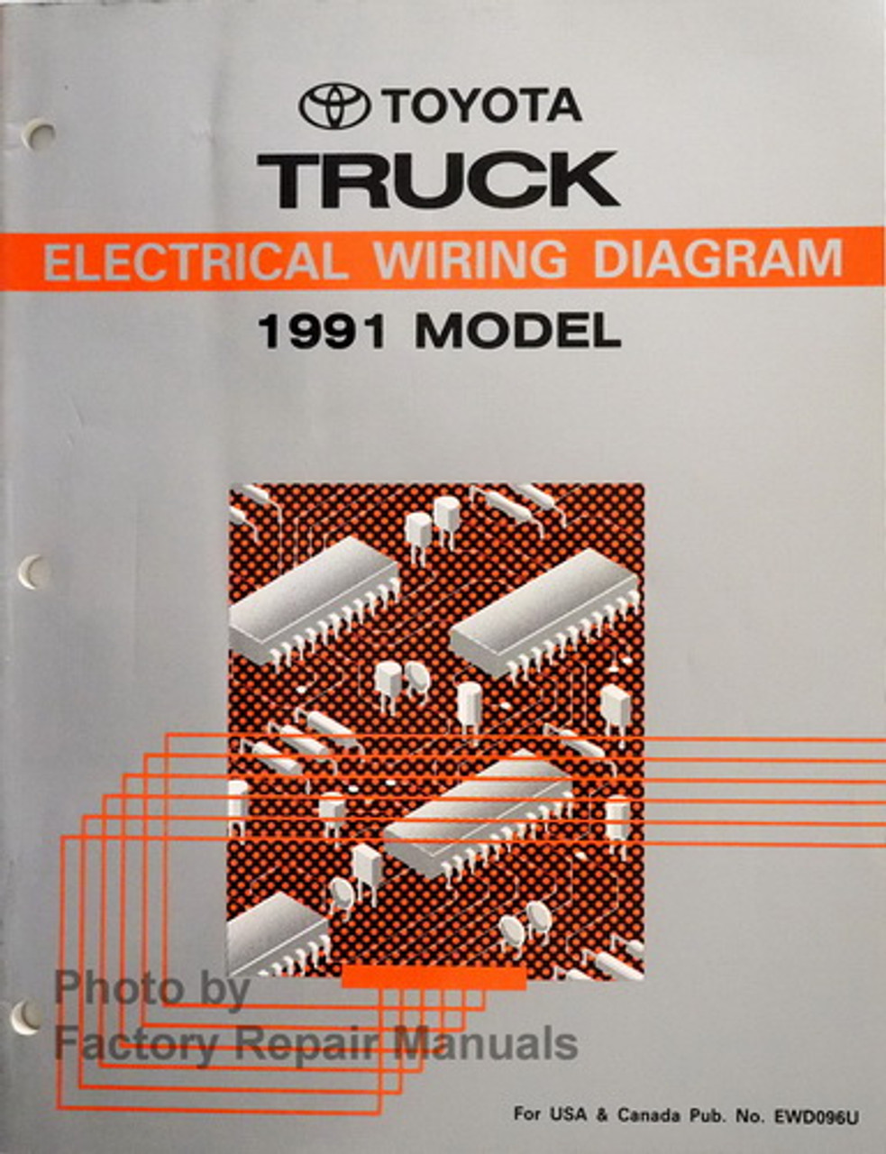 1991 Toyota Truck Electrical Wiring Diagrams Original Manual Factory Repair Manuals