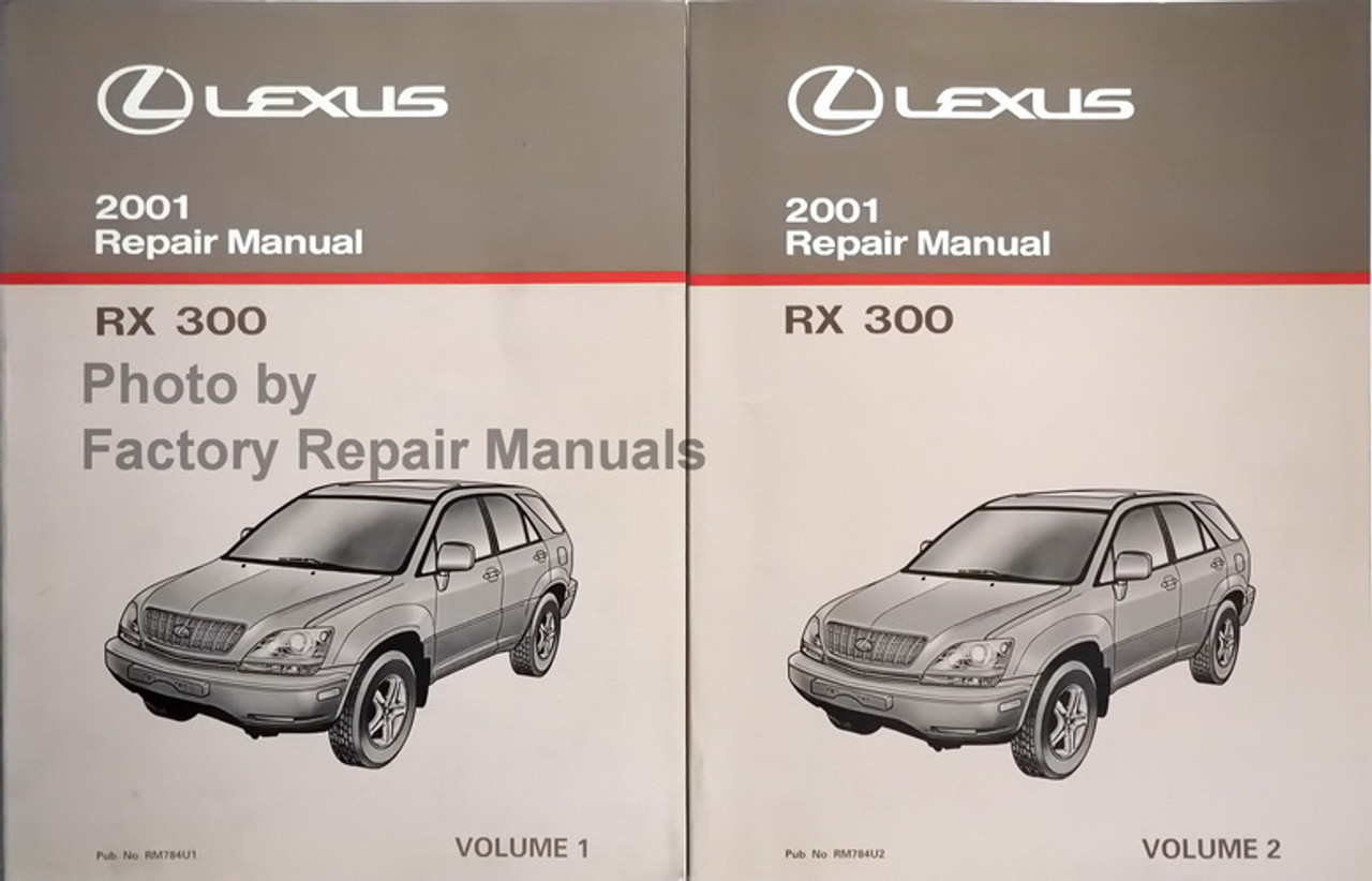 2001 Lexus RX300 Factory Service Manual Original Shop Repair Set