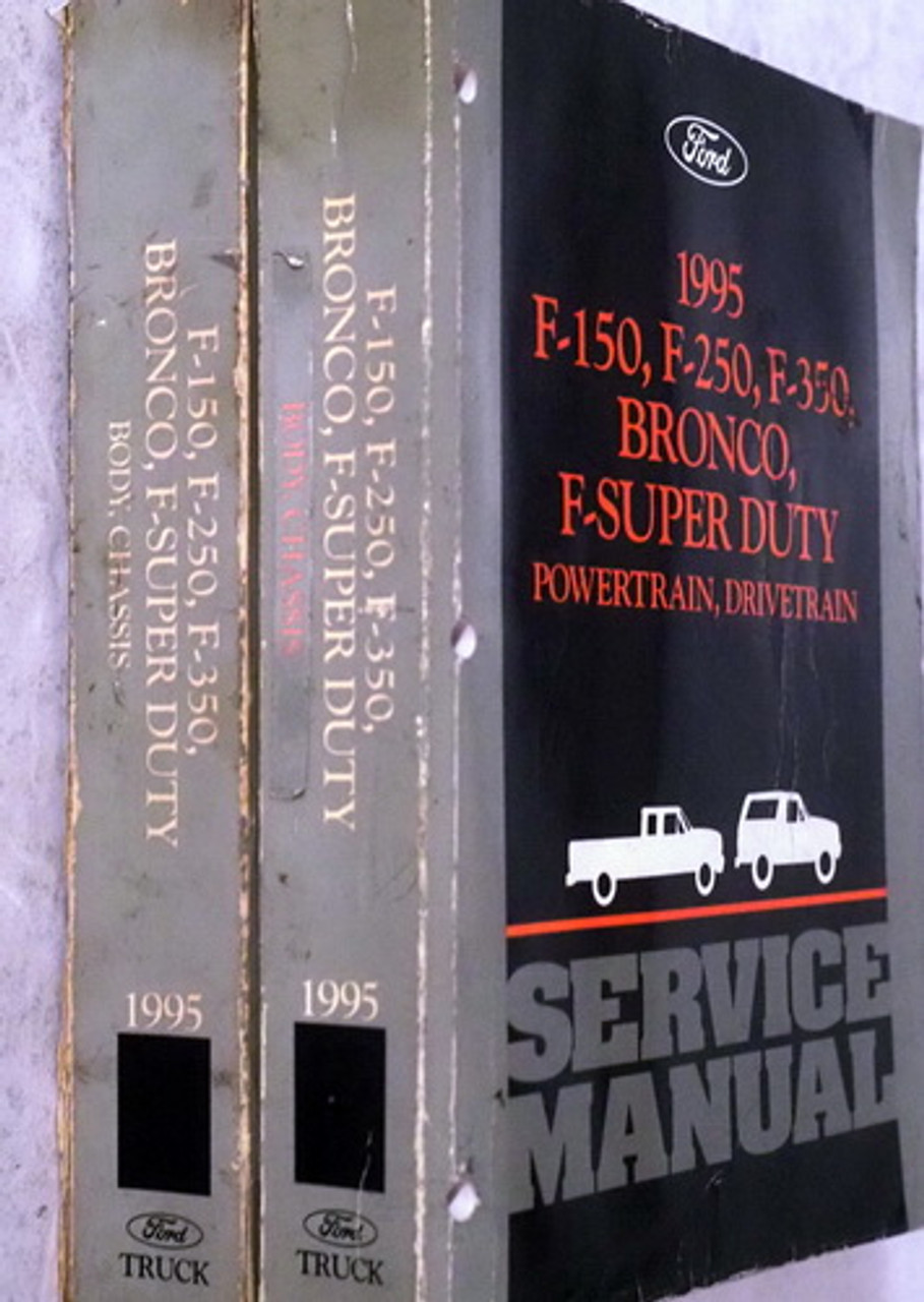 1995 Ford F150 F250 F350 F-Super Duty Bronco Factory Shop Service
