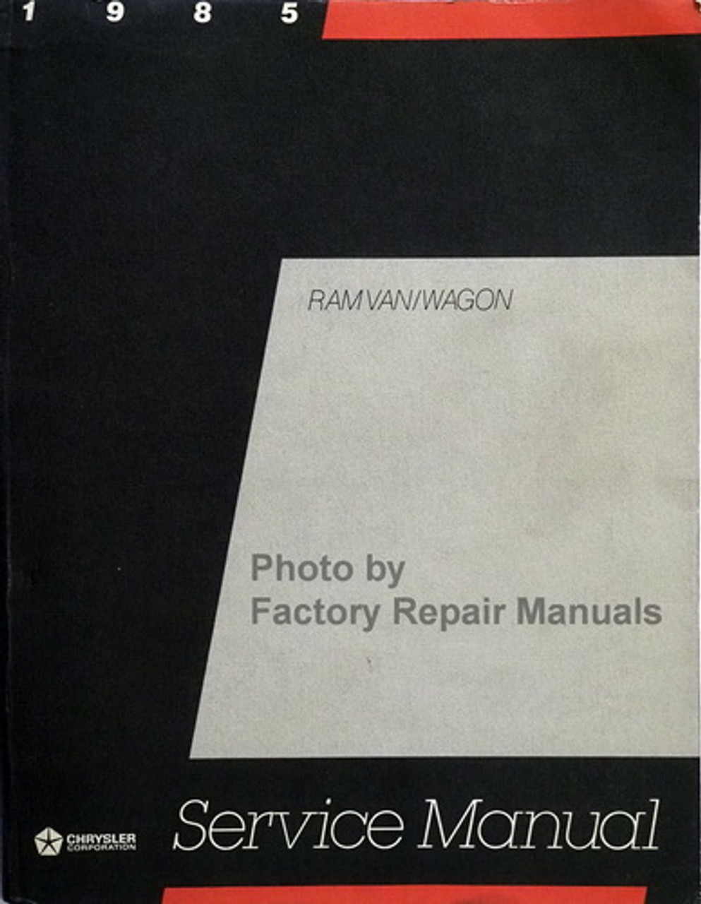 1986 Dodge Ram Van Wagon FWD Service Repair Shop Manual SET OEM FACTORY