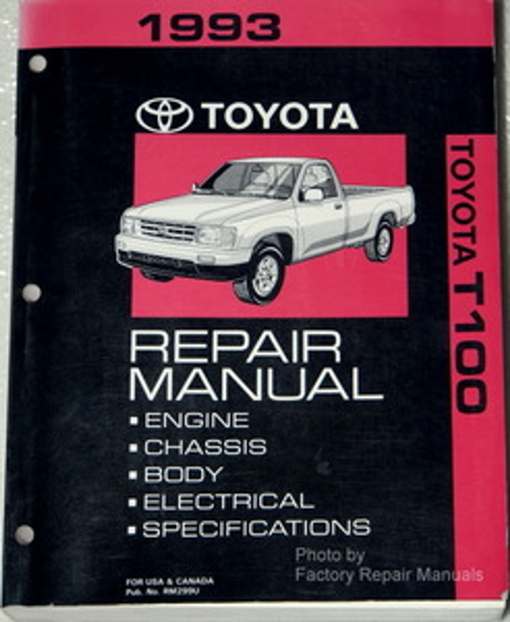 1993 Toyota T100 Truck Factory Service Manual Original Shop Repair Factory Repair Manuals