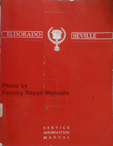 1990 Cadillac Eldorado and Seville Factory Service Manual Original Shop ...
