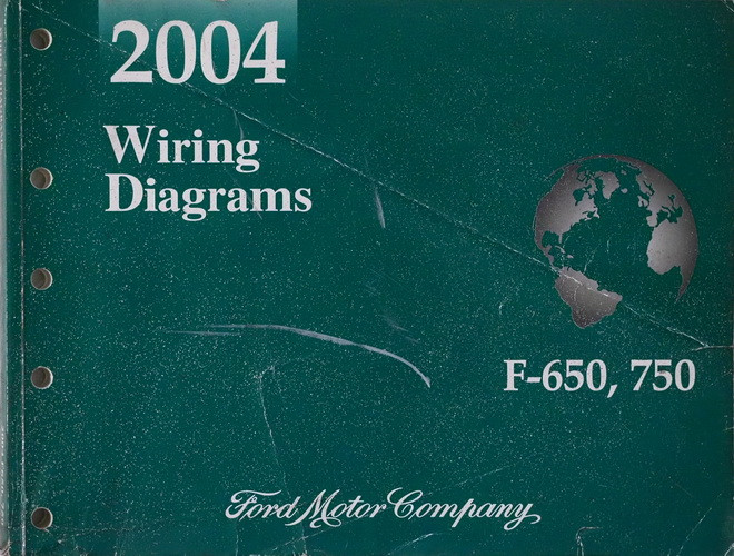 2004 Ford F650 F750 Medium Duty Truck Electrical Wiring Diagrams Manual