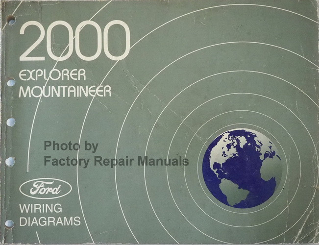 2000 Ford Explorer Mercury Mountaineer Electrical Wiring Diagrams Original Manual Factory Repair Manuals