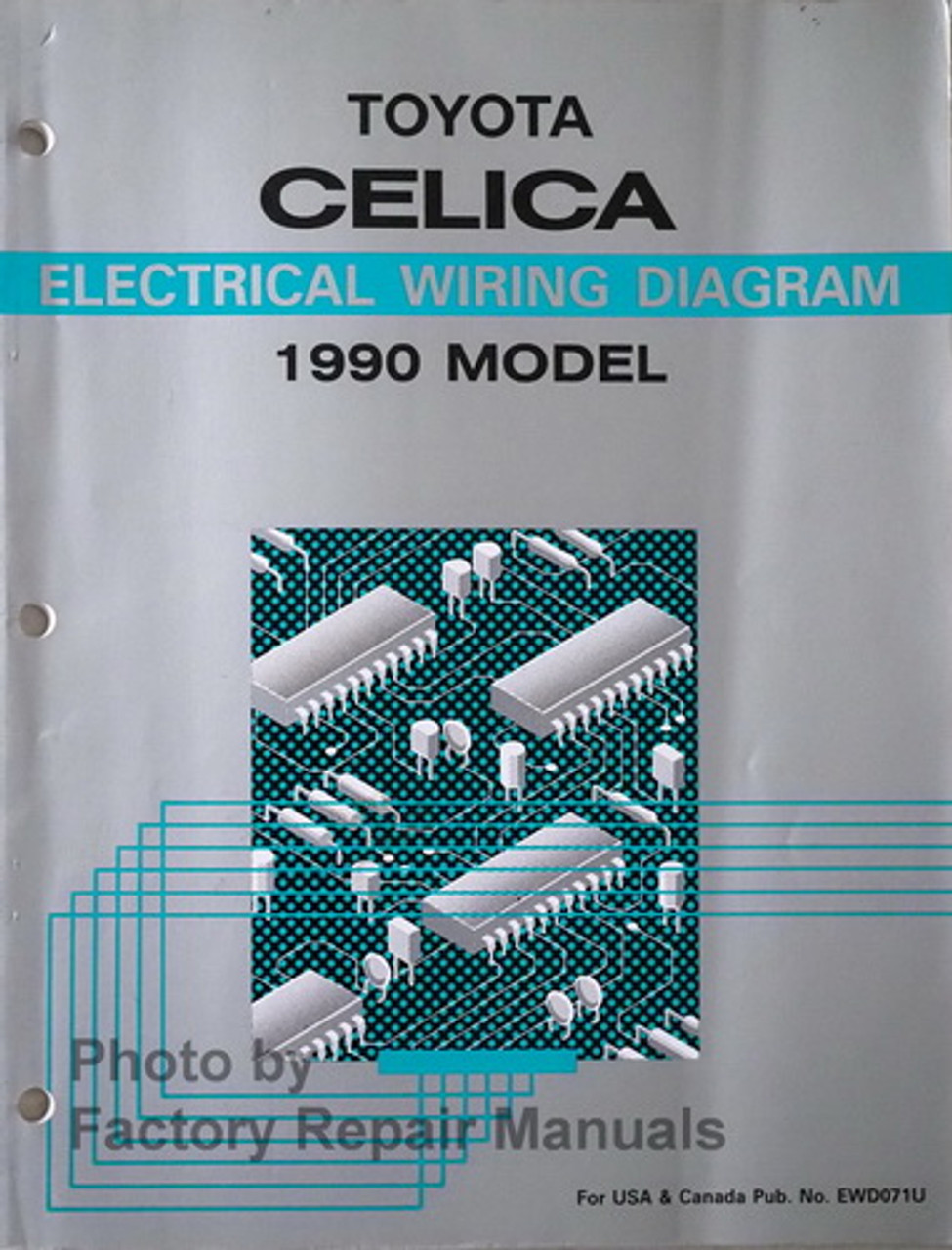 1990 Toyota Celica Electrical Wiring Diagrams Manual Original Factory