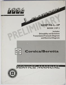 1996 Chevy Corsica Beretta Factory Service Manual Volume 2 Original