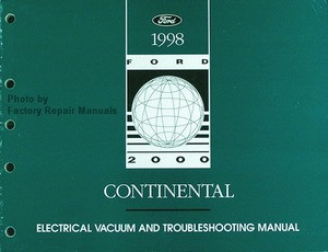 1998 Lincoln Continental Electrical Vacuum & Troubleshooting Manual