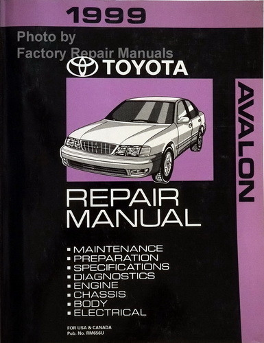 1999 Toyota Avalon Factory Service Manual Original Shop Repair