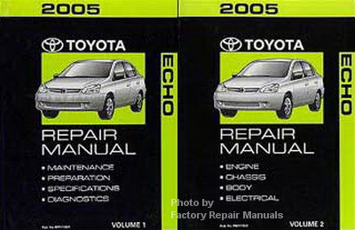 2005 Toyota Echo Factory Service Manual Set Original Shop Repair ...