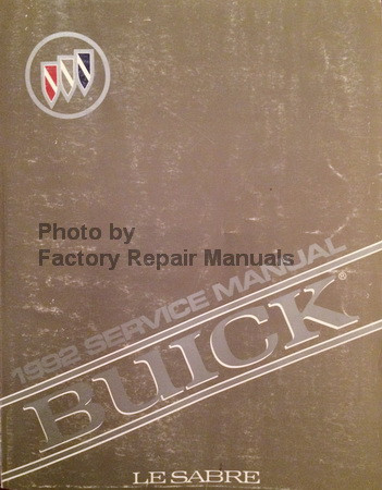 1992 Buick LeSabre Factory Service Manual Original Shop Repair