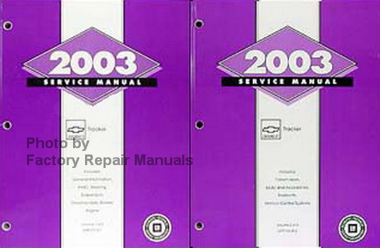 2003 Chevy Tracker Factory Service Manual Set Original Shop Repair