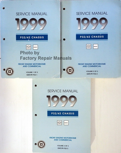 GM Chevrolet P32 Motorhome Chassis Factory Repair Manuals