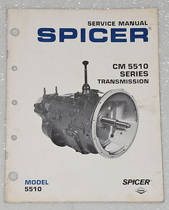 SPICER TRANSMISSION 6000 SERIES 5 SPEED Factory Shop Service Repair